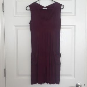 Maroon Calvin Klein soft dress
